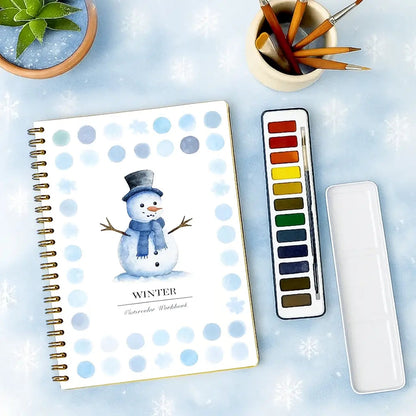 Complete Watercolor Book Set - FREE Watercolors and Brushes Included