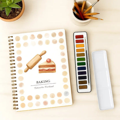 Complete Watercolor Book Set - FREE Watercolors and Brushes Included