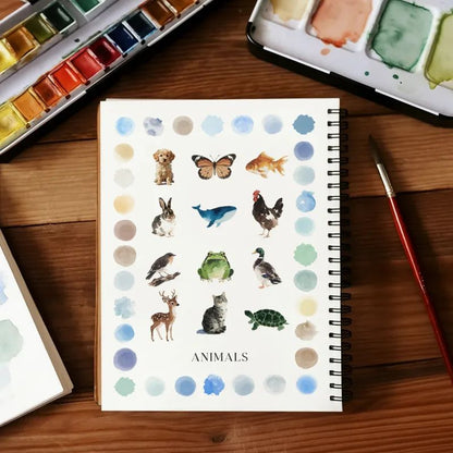 Complete Watercolor Book Set - FREE Watercolors and Brushes Included